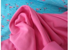 Jersey Uni - einfarbig kräftig rosa